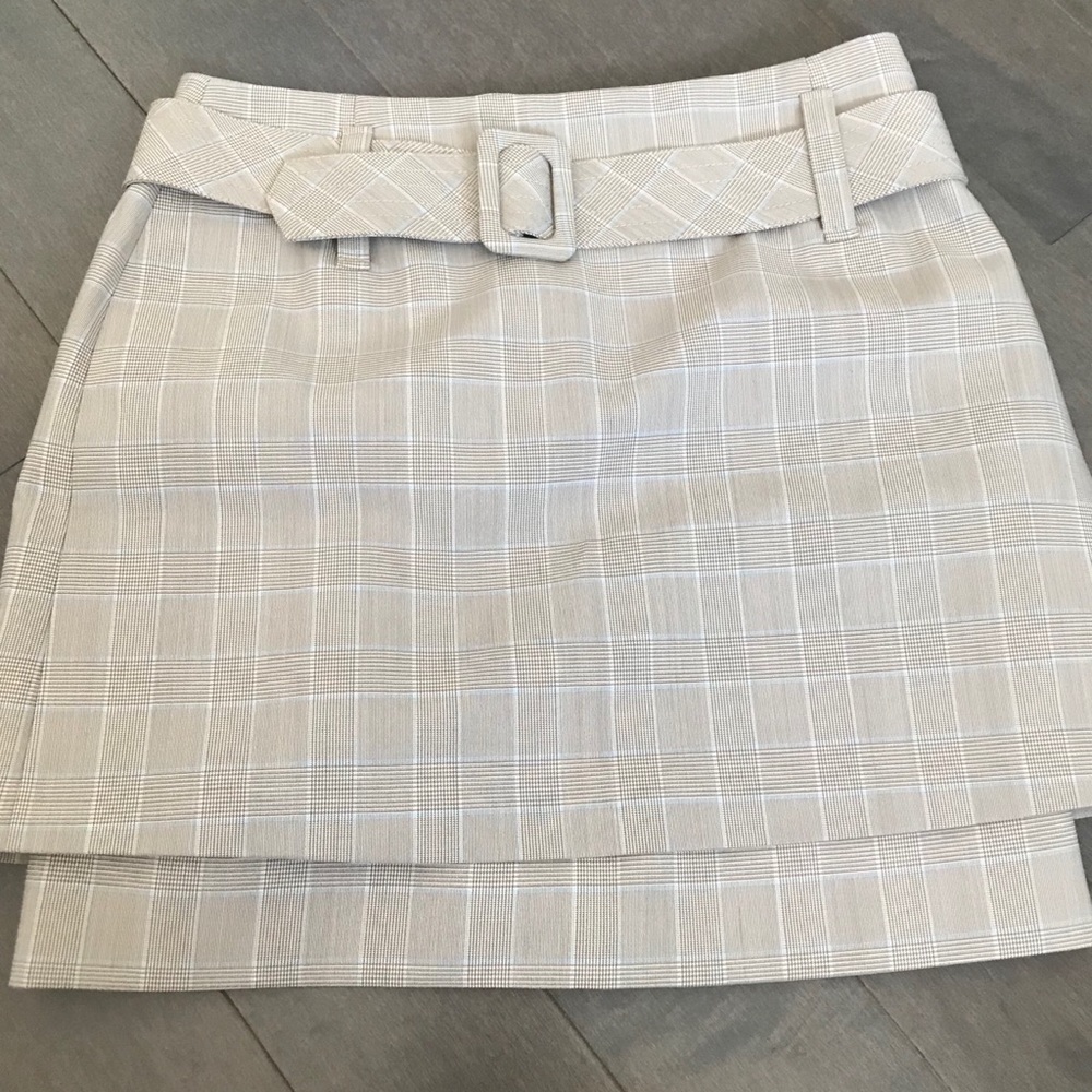 Maje BNWT Plaid Layered Skirt